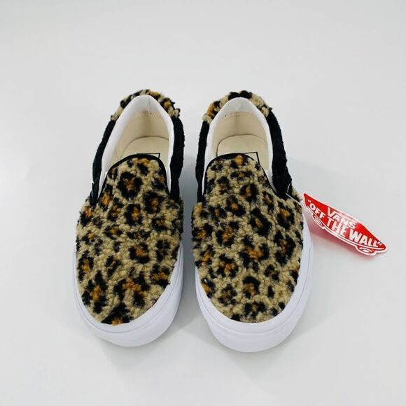 VANS Sherpa Slip-On 59 Sneakers Leopard Print Size 5.5 - Picture 7 of 11
